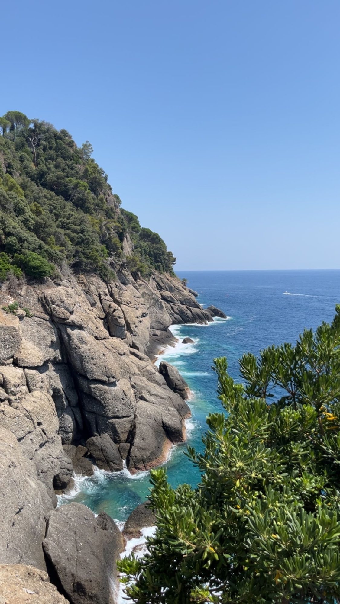 Felsige Küstenlandschaft am Meer
